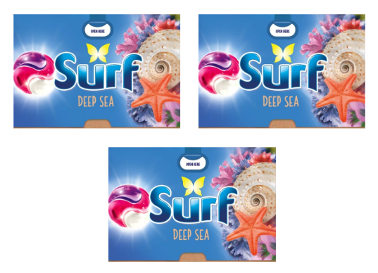 Surf 3 in 1 Deep Sea Laundry Capsules (3 x 51W, 153 Washes)